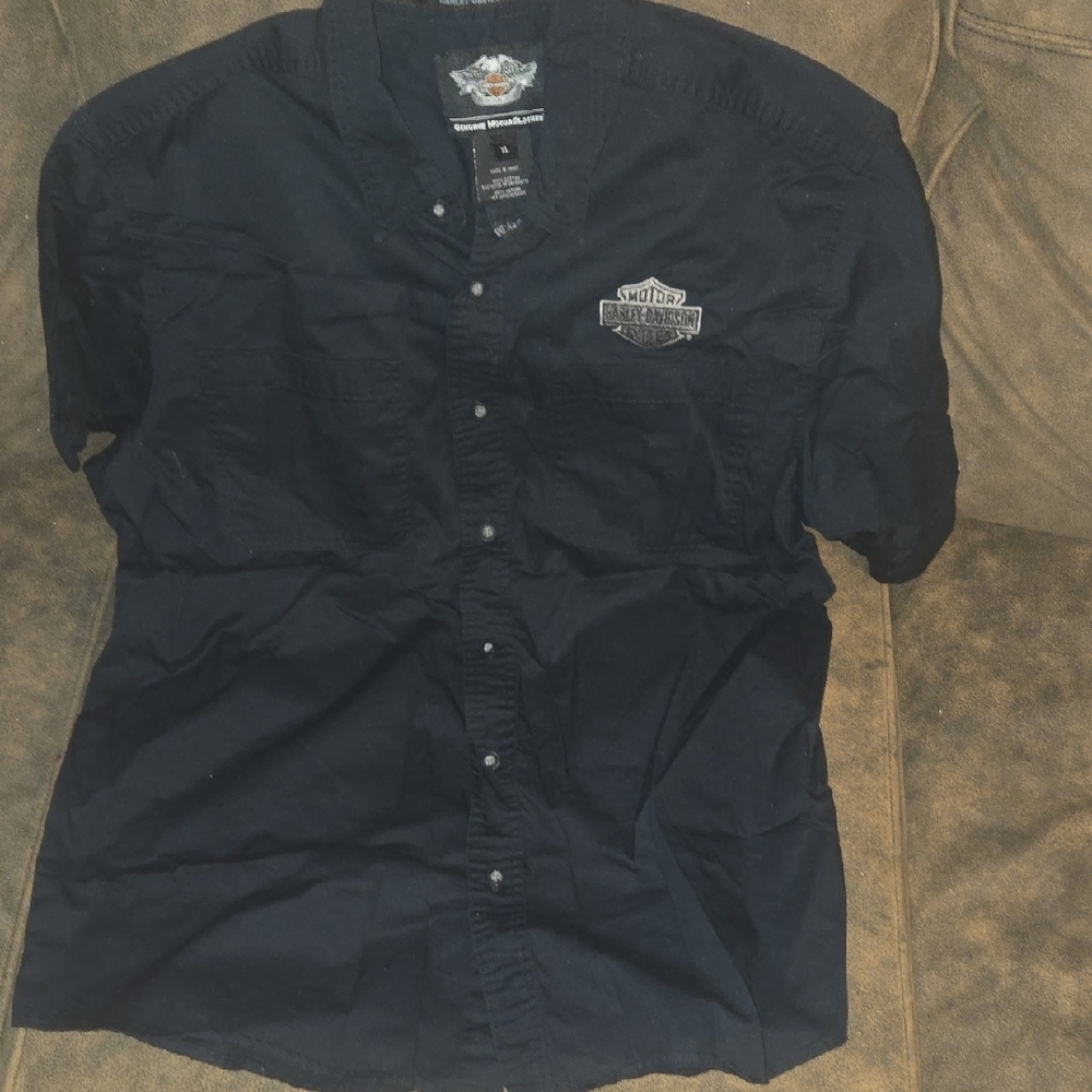 Harley-Davidson Men's Dark Casual Shirt - Picture 5 of 8